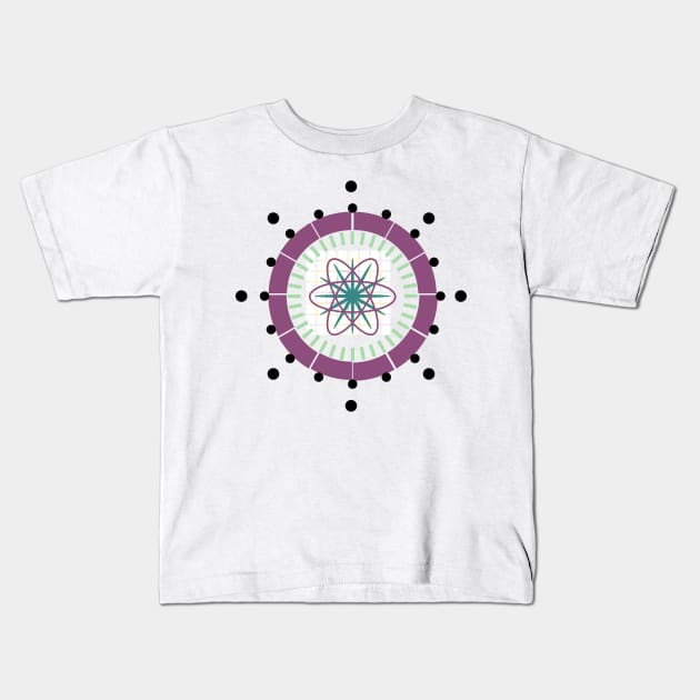 Atomic Flower Kids T-Shirt by DMB’s Art Studio